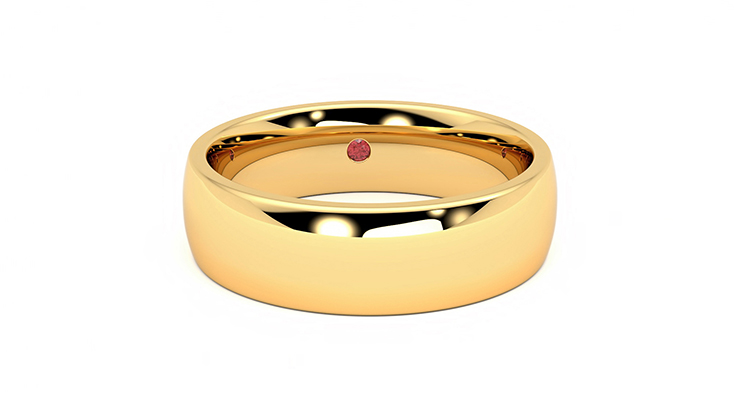 Taylor & Hart Maple Wedding Ring 360 degree image 2