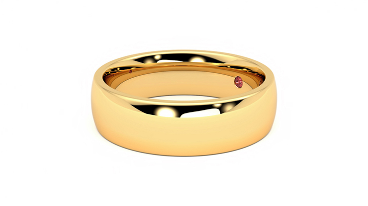 Taylor & Hart Maple Wedding Ring 360 degree image 23