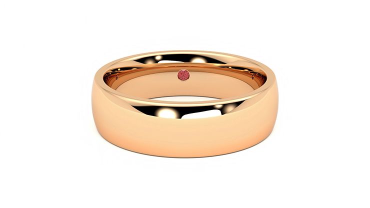 Taylor & Hart Maple Wedding Ring 360 degree image 1