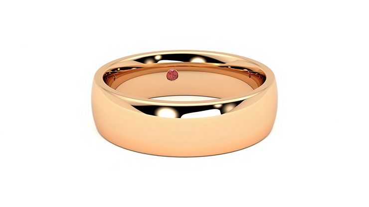 Taylor & Hart Maple Wedding Ring 360 degree image 3