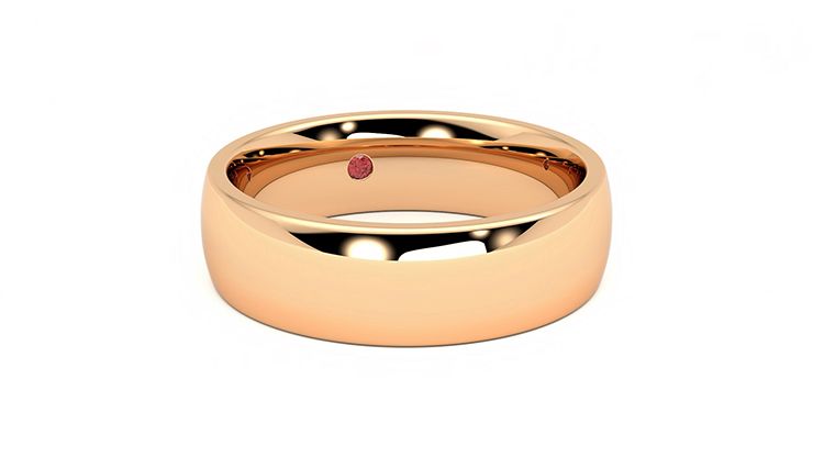 Taylor & Hart Maple Wedding Ring 360 degree image 4