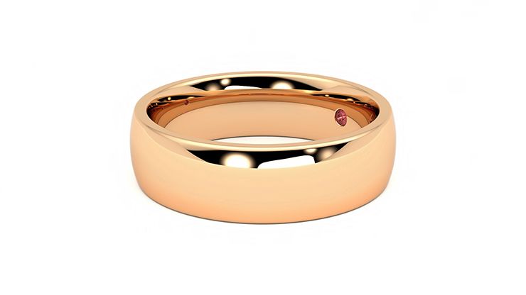 Taylor & Hart Maple Wedding Ring 360 degree image 23