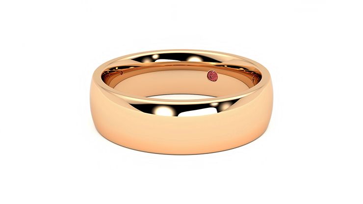 Taylor & Hart Maple Wedding Ring 360 degree image 25