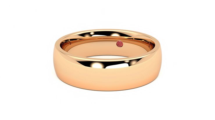 Taylor & Hart Maple Wedding Ring 360 degree image 26