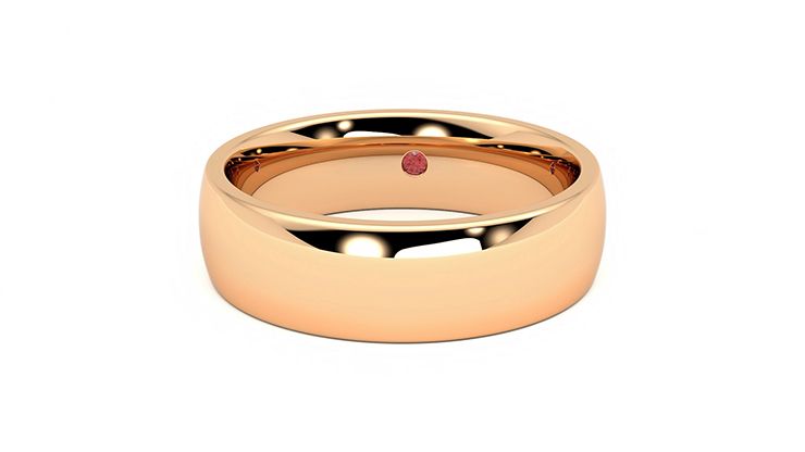 Taylor & Hart Maple Wedding Ring 360 degree image 28