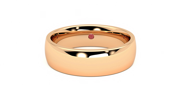 Taylor & Hart Maple Wedding Ring 360 degree image 29