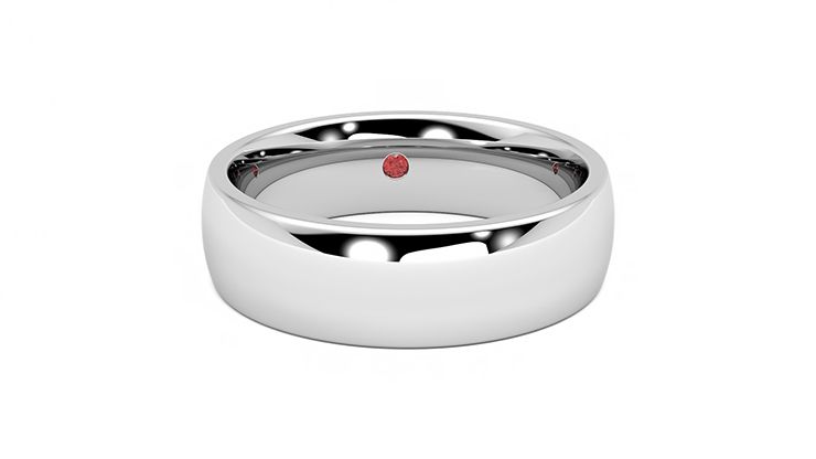 Taylor & Hart Maple Wedding Ring 360 degree image 2