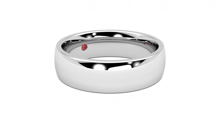 Taylor & Hart Maple Wedding Ring 360 degree image 6