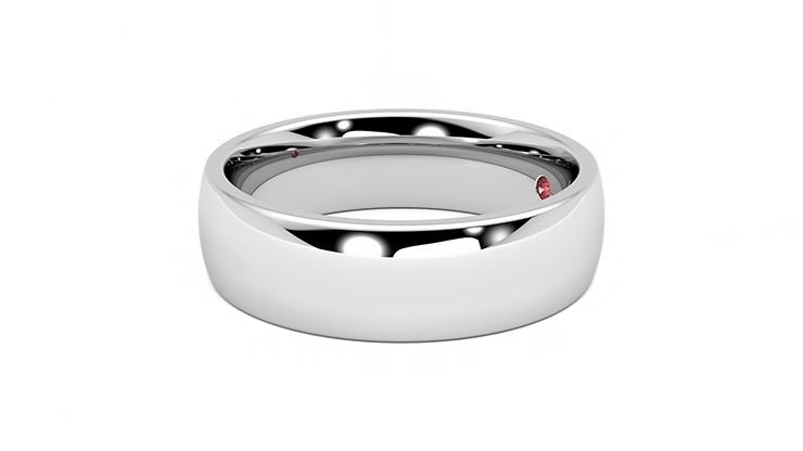 Taylor & Hart Maple Wedding Ring 360 degree image 22