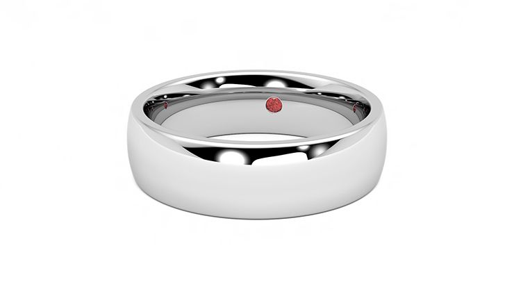 Taylor & Hart Maple Wedding Ring 360 degree image 27