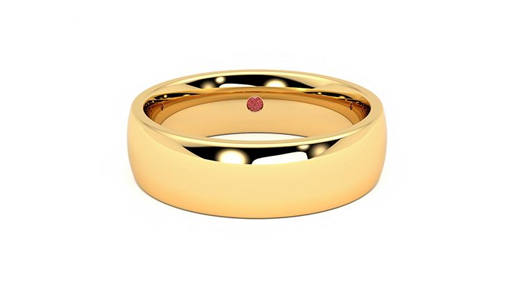 Taylor & Hart Maple Wedding Ring 360 degree image 1
