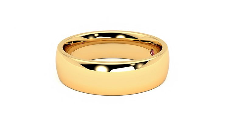 Taylor & Hart Maple Wedding Ring 360 degree image 22