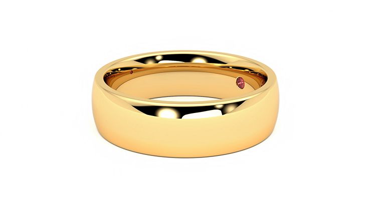 Taylor & Hart Maple Wedding Ring 360 degree image 23
