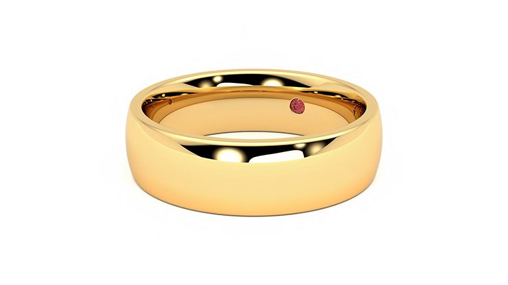 Taylor & Hart Maple Wedding Ring 360 degree image 25