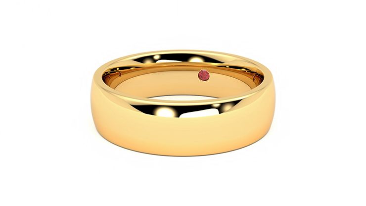 Taylor & Hart Maple Wedding Ring 360 degree image 26