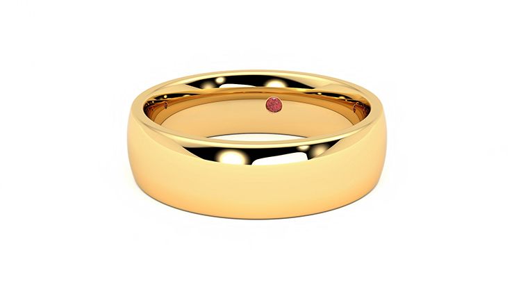 Taylor & Hart Maple Wedding Ring 360 degree image 27