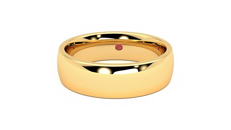 Taylor & Hart Maple Wedding Ring 360 degree image 28