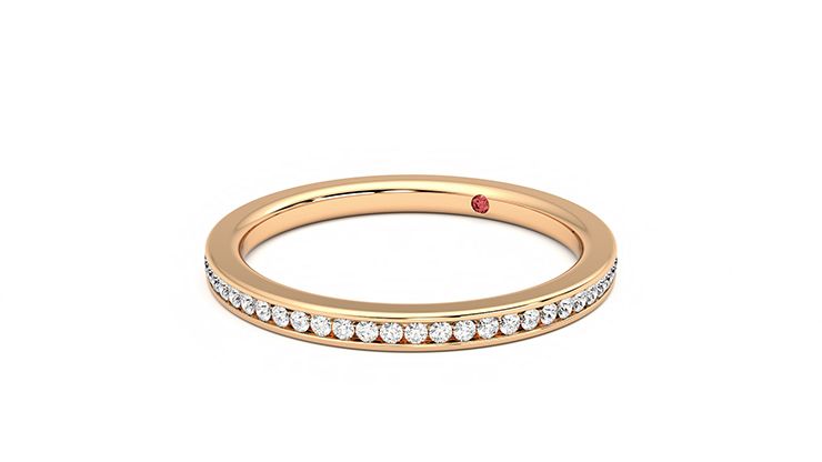 Taylor & Hart Marigold Wedding Ring 360 degree image 25