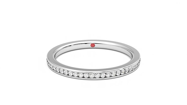 Taylor & Hart Marigold Wedding Ring 360 degree image 1