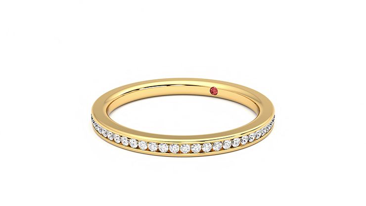 Taylor & Hart Marigold Wedding Ring 360 degree image 25