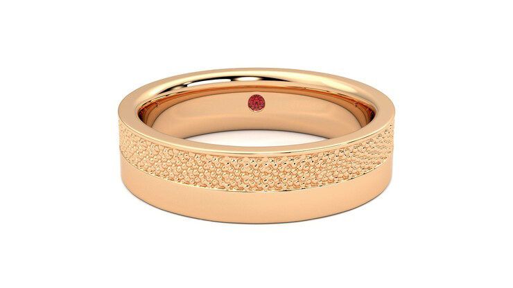 Taylor & Hart Morus Wedding Ring 360 degree image 0