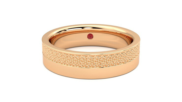 Taylor & Hart Morus Wedding Ring 360 degree image 1