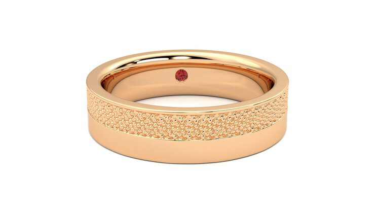 Taylor & Hart Morus Wedding Ring 360 degree image 2