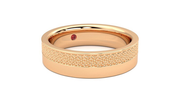 Taylor & Hart Morus Wedding Ring 360 degree image 5