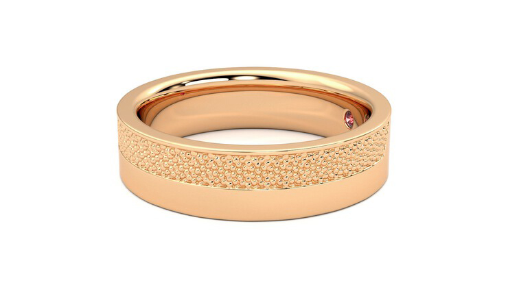 Taylor & Hart Morus Wedding Ring 360 degree image 22