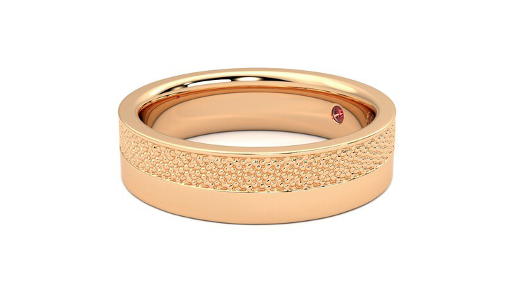 Taylor & Hart Morus Wedding Ring 360 degree image 23