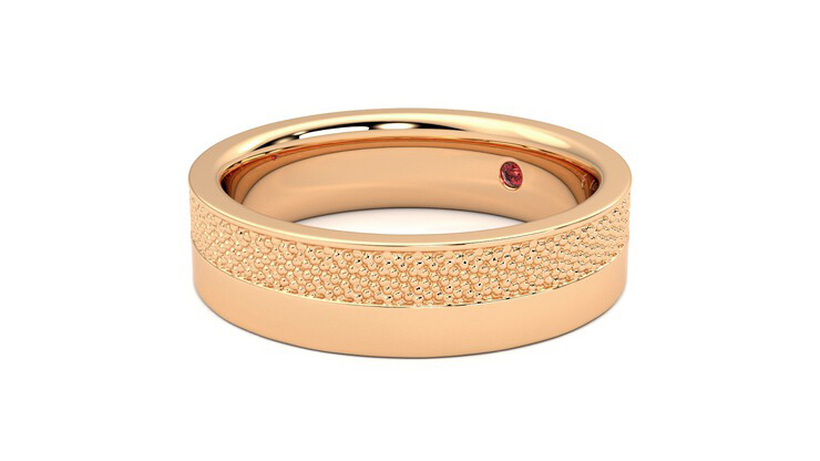 Taylor & Hart Morus Wedding Ring 360 degree image 24
