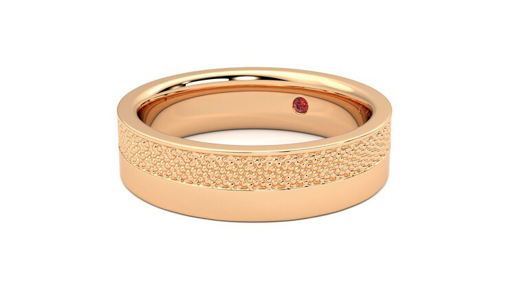 Taylor & Hart Morus Wedding Ring 360 degree image 25