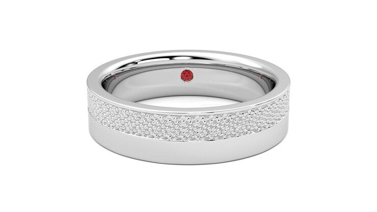 Taylor & Hart Morus Wedding Ring 360 degree image 1