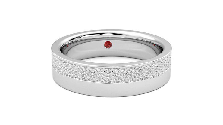 Taylor & Hart Morus Wedding Ring 360 degree image 2