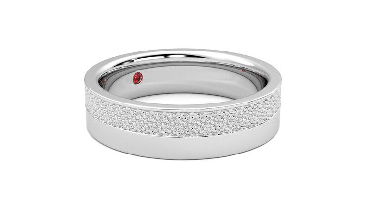 Taylor & Hart Morus Wedding Ring 360 degree image 6