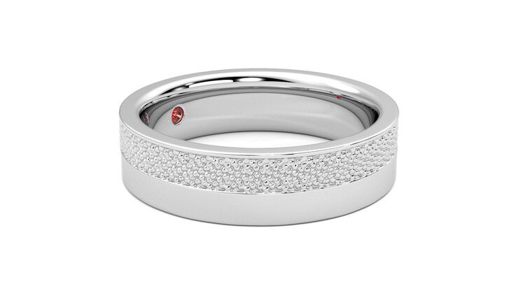 Taylor & Hart Morus Wedding Ring 360 degree image 7