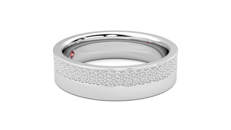 Taylor & Hart Morus Wedding Ring 360 degree image 8