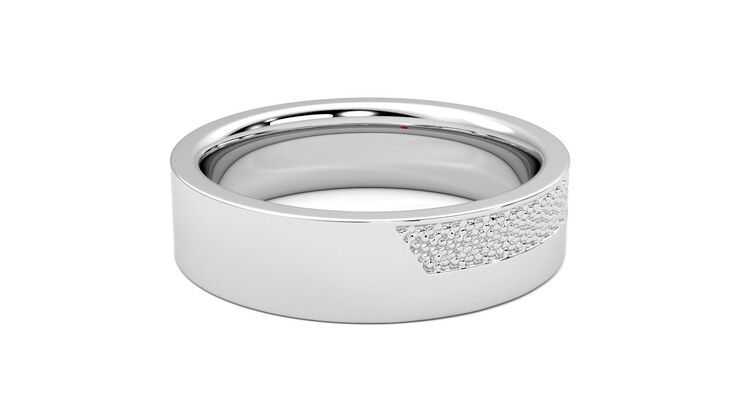 Taylor & Hart Morus Wedding Ring 360 degree image 13