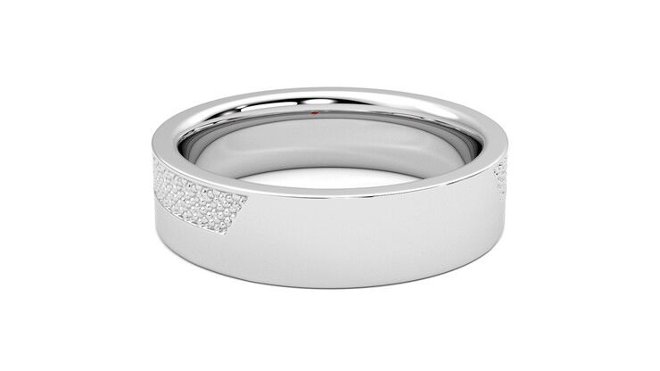 Taylor & Hart Morus Wedding Ring 360 degree image 16