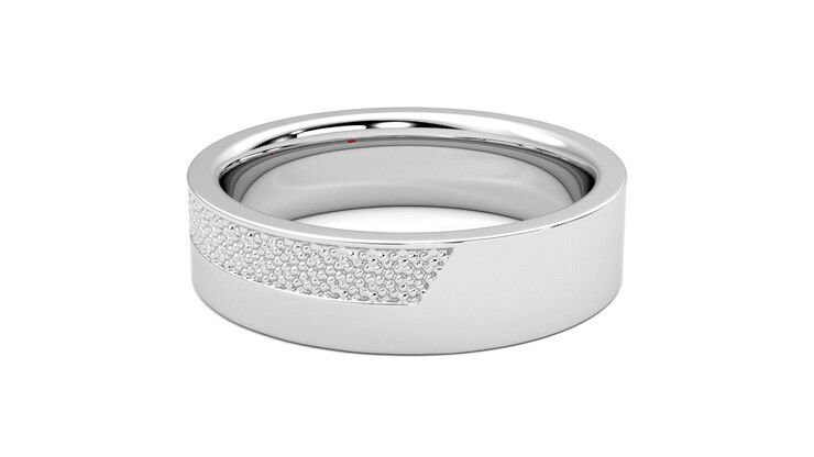 Taylor & Hart Morus Wedding Ring 360 degree image 18