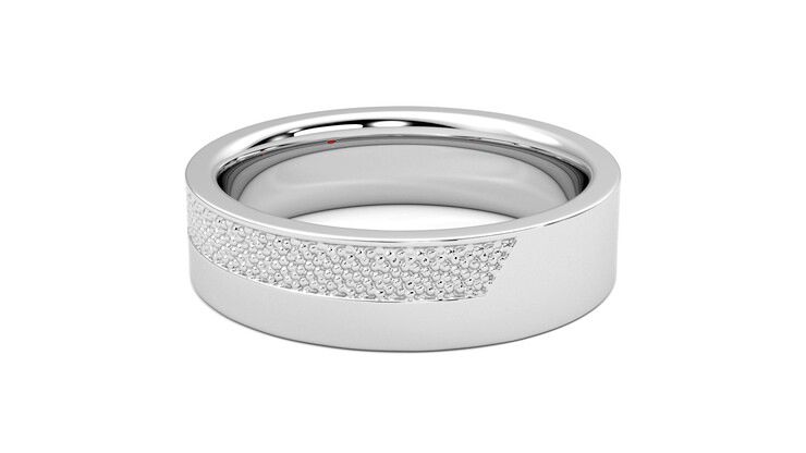 Taylor & Hart Morus Wedding Ring 360 degree image 19