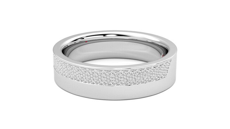 Taylor & Hart Morus Wedding Ring 360 degree image 21