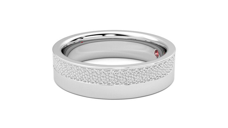 Taylor & Hart Morus Wedding Ring 360 degree image 22