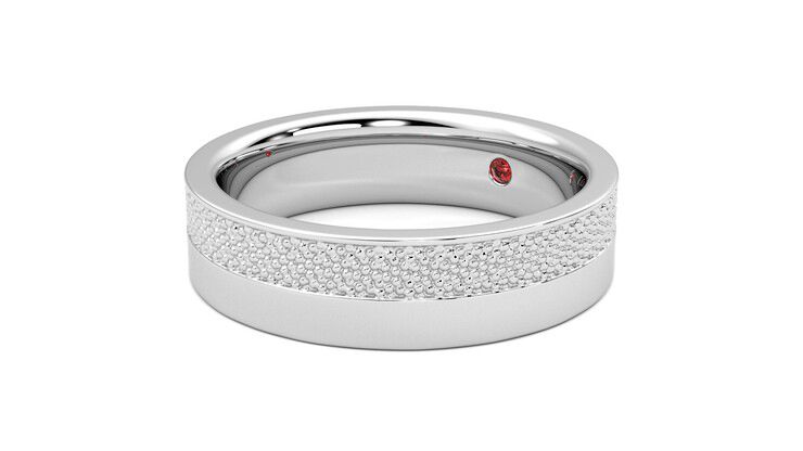 Taylor & Hart Morus Wedding Ring 360 degree image 24