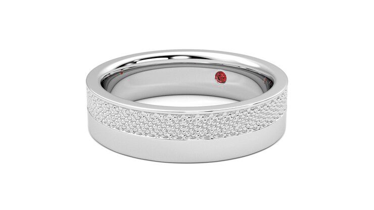 Taylor & Hart Morus Wedding Ring 360 degree image 25