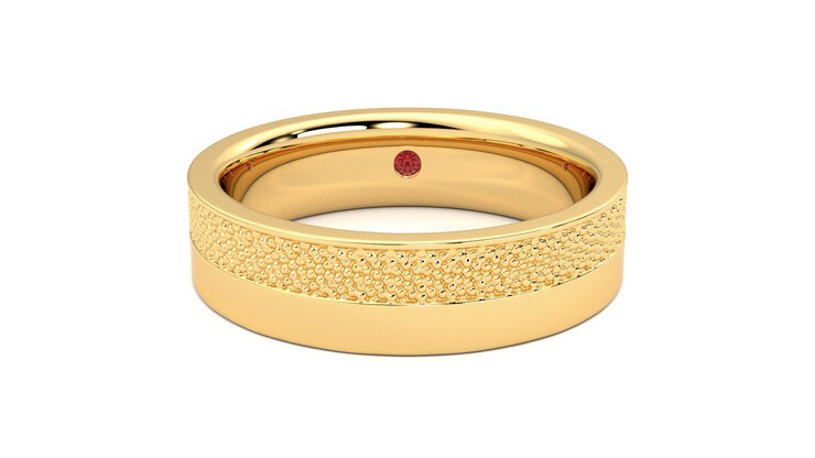 Taylor & Hart Morus Wedding Ring 360 degree image 0