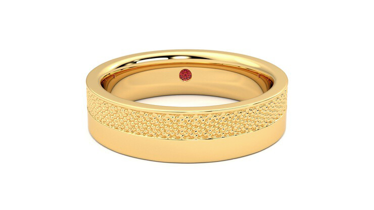 Taylor & Hart Morus Wedding Ring 360 degree image 1
