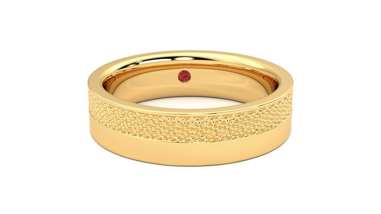 Taylor & Hart Morus Wedding Ring 360 degree image 2