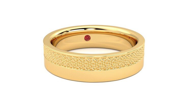 Taylor & Hart Morus Wedding Ring 360 degree image 3
