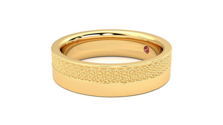 Taylor & Hart Morus Wedding Ring 360 degree image 23